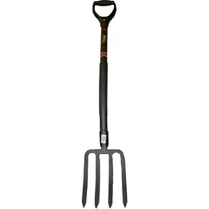 Garden rake BESK 9023754 with steel head 29×18×120 cm, long handle