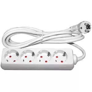 Сетевой удлинитель BESK 9037171 — 4 розетки, кабель 5 м, 3G×1.5 мм²