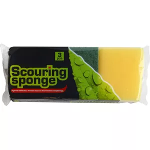 Cleaning sponge Toke 4390289 — pack of 3, general household cleaning sponges