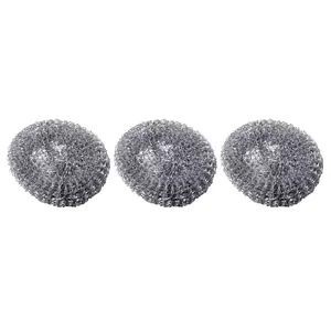 Cleaning sponge set Toke 4390937 — metal scrubbing sponges, 3 pcs