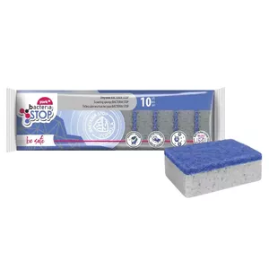 Губка для уборки York Cleaning Sponge Bacteria Stop 10 шт., упаковка из 10 шт.