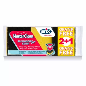 Tīrīšanas sūklis MasterClean 90248039 — 2+1 iepakojums daudzfunkcionālie mājas sūkļi
