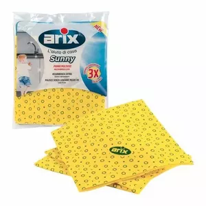 Microfiber cleaning cloth set Arix Sunny 3 pcs, universal 20×20 cm