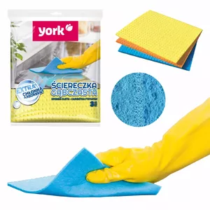 Cleaning sponge cloth set York Drāniņa 3 pcs 150 – reusable kitchen and household cloths