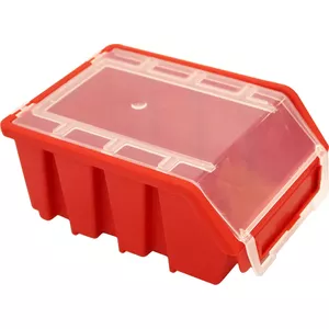 Tool storage box PATROL Ergobox 2 red vacuum 8224570, portable organizer with latch