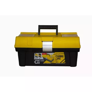 Portable plastic tool case PATROL 8233138 — Patrol Stuff 16 Carbo Yellow, 16 compartments