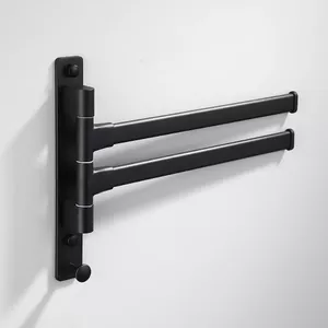 Towel holder Baltic Aqua 9115626 — aluminum 2-row wall-mounted towel rack