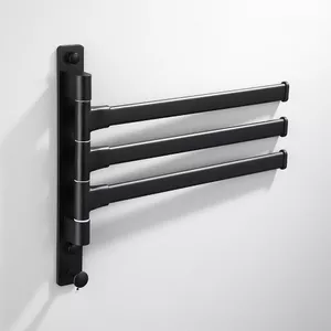 Towel holder Baltic Aqua 9115657 — aluminum 3-row wall-mounted
