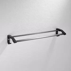 Towel holder Baltic Aqua 9115718 — aluminum, 2-row wall-mounted