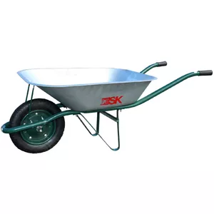 Garden trolley BESK 9028858, galvanized steel frame, 65 L capacity