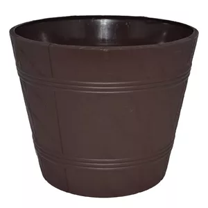 Puķu pods FORM_PLASTIC modelis 4300115, brūns plastmasas, koniska forma