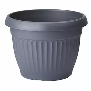 Podu vāze FORM_PLASTIC Dona 25 Black — plastikāta puķupods, modelis 5404630, Ø25 cm
