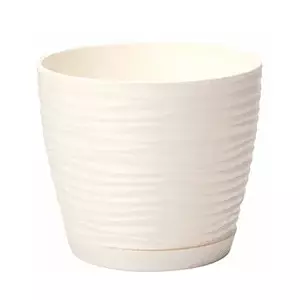 Flower pot FORM_PLASTIC model 4347516, plastic, 13 cm, cream