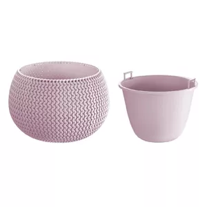Flower pot Prosperplast Splofy Bowl 16×24 cm, lilac, plastic outdoor/indoor planter