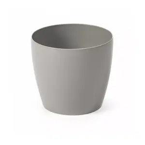Flower pot Magnolia 300×265 mm, grey — plastic planter, Ø300 mm top, height 265 mm