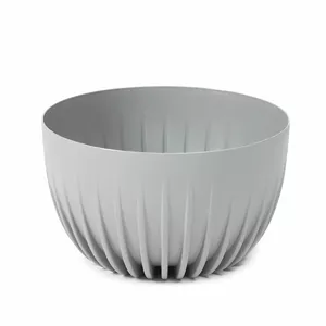 Flower pot LAMELA Mira 300 mm, 6.3 L, grey