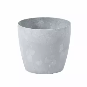 Flower pot LAMELA Magnolia 120×104 mm light grey concrete