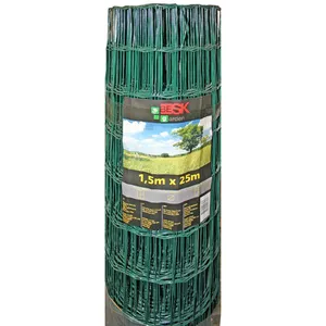 Сварная секция забора BESK PVC-покрытие 1.5 x 25 м ячейка 75 x 100 мм