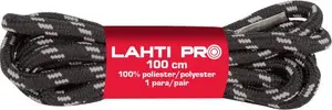 Apaļas kurpju šņores lahti pro 5119582 — 150 cm, melni‑pelēkas