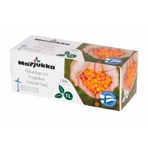 Freezer bags Marjukka 1 L, pack of 130 resealable plastic freezer bags