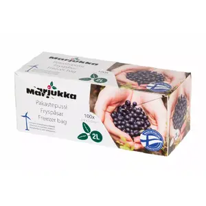 Freezer Bags Marjukka 2 L pack of 100 — transparent resealable storage bags