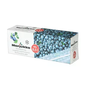 Reusable sealable freezer bags Marjukka 0.5 L, pack of 40 – food storage bags, silicone-free