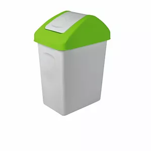 Branq 25L Waste Container with Swing Lid, Green