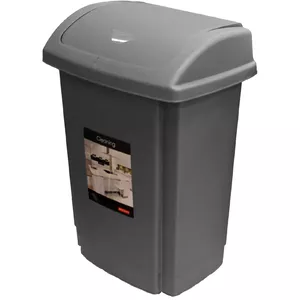 Waste container NHG 25L Swing grey — 25 L swing-top waste bin