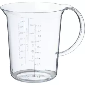 Measuring Cup NHG Palermo 1 L – NHG plastic measuring jug, transparent, 1 L volume