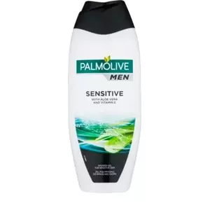 Shower Gel Palmolive Men Sensitive 500 ml — Palmolive men's sensitive body wash, 500 ml