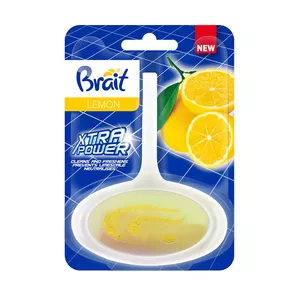 Toilet bowl block Brait Lemon 40 g — fragrance block for toilet cistern and rim