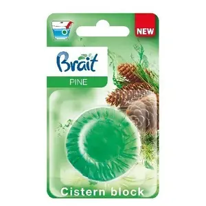 Таблетка для унитаза Brait Pine 50 г — одноразовый шипучий очиститель