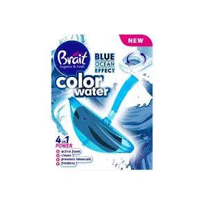 Блок для унитаза Brait Blue Ocean 40 г — Brait WC-блок для свежести и очистки