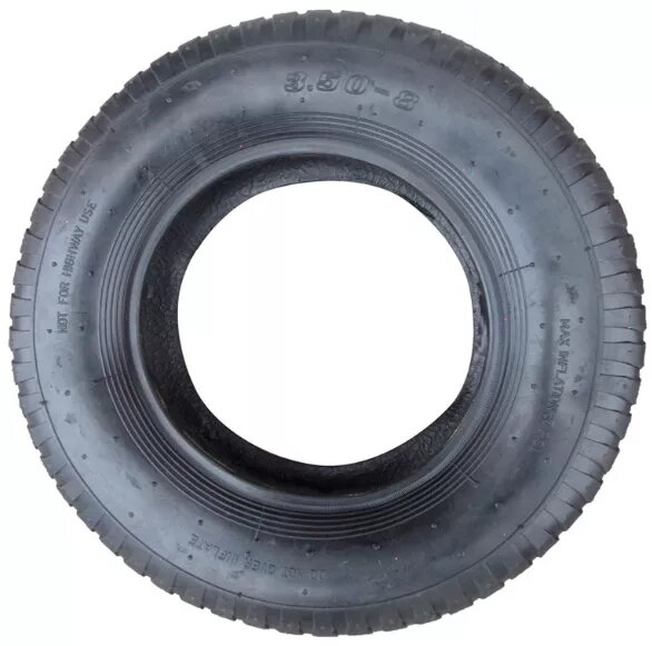 Riepa 3.50-8 skrejriteņiem, izturīga gumijas