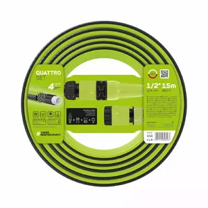 Комплект садовых шлангов Quattro 1/2" 15 м — шланг 1/2 дюйма, длина 15 м
