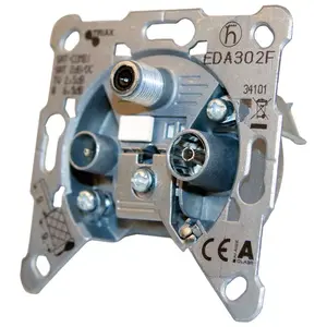 Socket-outlet Triax EDA 302 F Silver