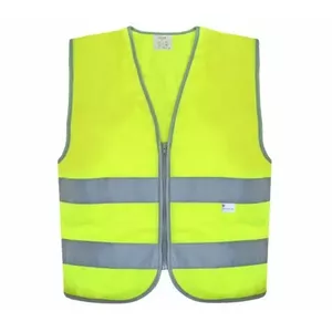 Drošības veste atstarojoša dzeltena — modelis 2008165, viegla, izturīga, augsta redzamība