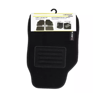 Car mat set DUNLOP 4-piece model 2417646, universal fit, rubber