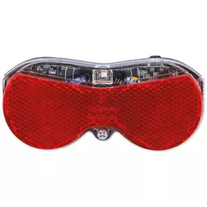 Rear bicycle light LED model 2475783, waterproof, compact, USB-rechargeable
