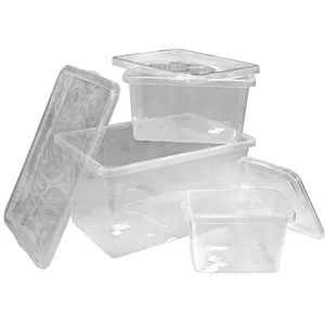 Storage box NHG Basic 9L transparent with lid — 9 liters, stackable, plastic