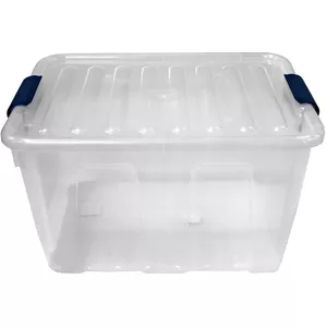 Storage box NHG 30L transparent – plastic container for household storage