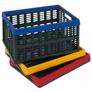 NHG Foldable Storage Box, 32.5 Liters, Recycled Polypropylene, Black