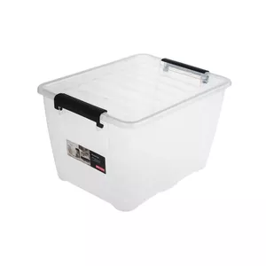 Storage box NHG Kaste Home 15L transparent with lid – 15 L plastic container for home organization