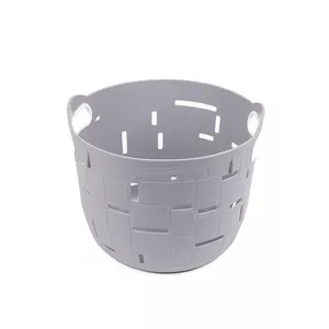 Storage container BESK Groziņš City 22×22×18 cm plastic grey