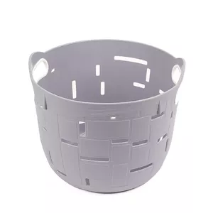 Storage basket BESK City 25×25×21 cm plastic grey – compact organizer for home and office