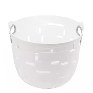 Storage box BESK Groziņš City 29×29×24 cm plastic white – stacking home organizer
