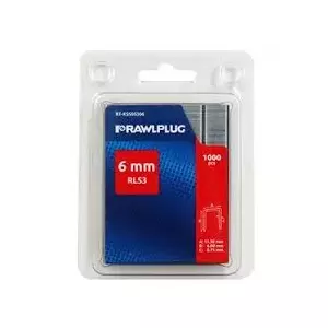 RAWLPLUG fastening clips RL53 6 mm, pack of 1000 — metal/plastic cable and conduit fasteners