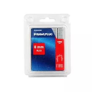 RAWLPLUG metal fastening clips RL53, 8 mm, pack of 1000