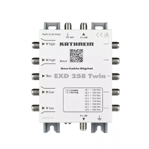 Satelītu multiswitch Kathrein EXD 258 Twin 5 ieejas 5 izejas