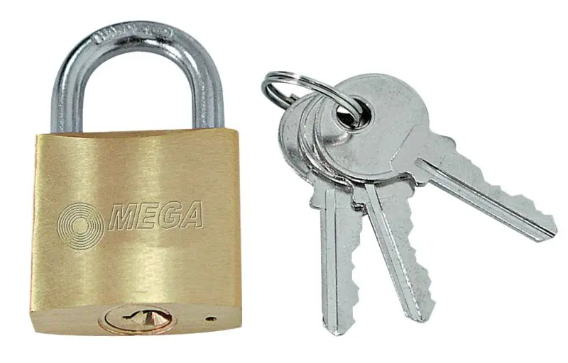 Aizslēgs MEGA 5032775 — misiņa korpuss